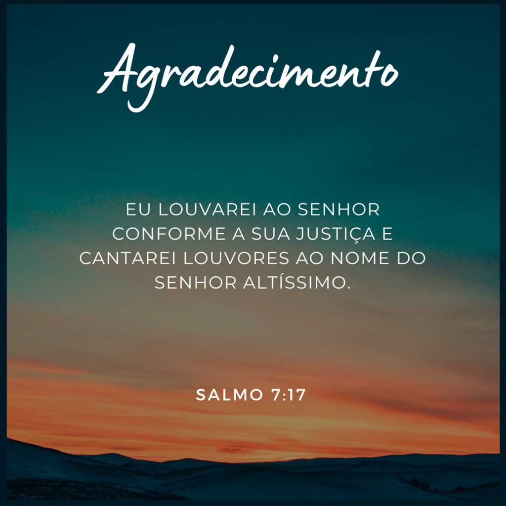 salmos de agradecimento