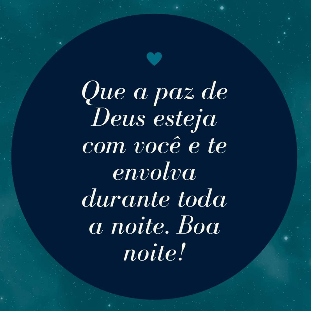 boa noite com Deus