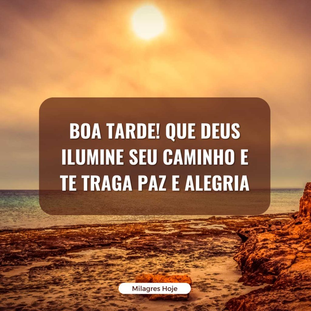 boa tarde com Deus