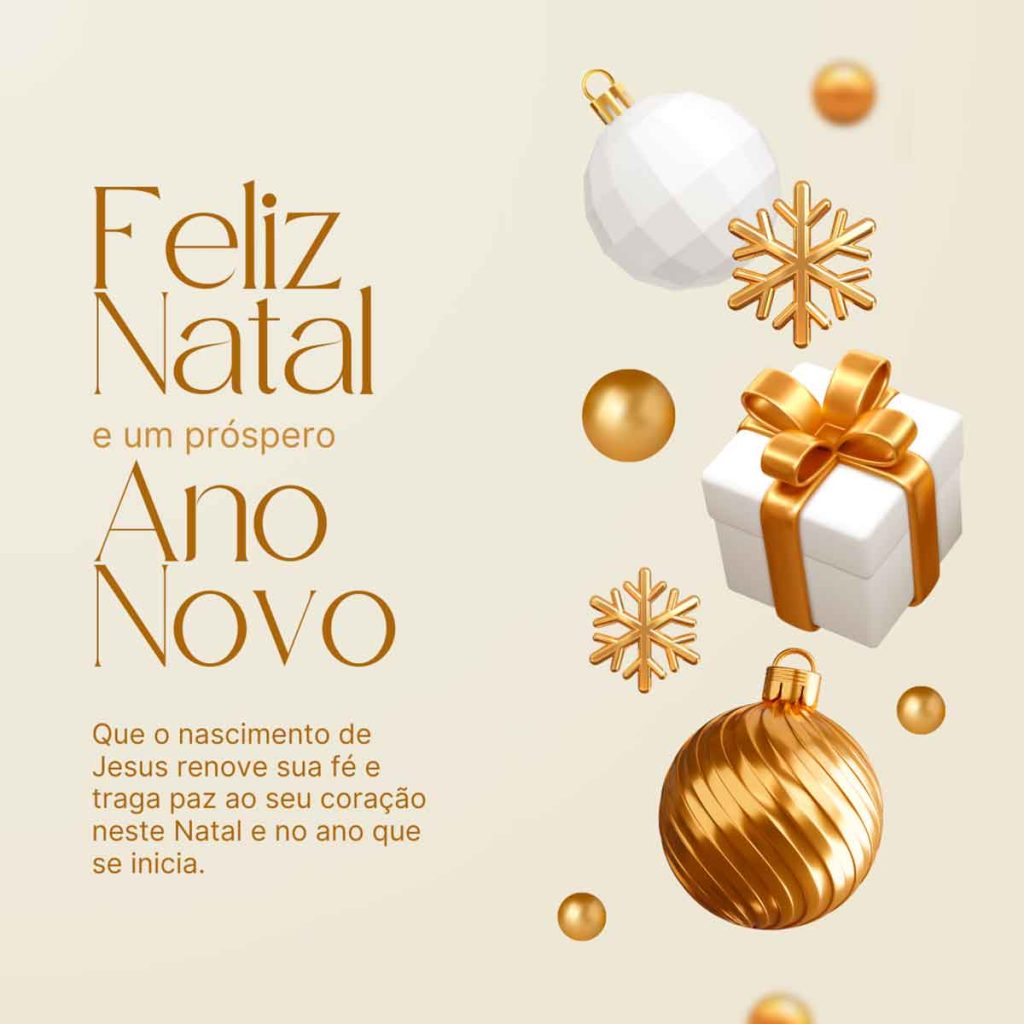 feliz natal e um prospero ano novo