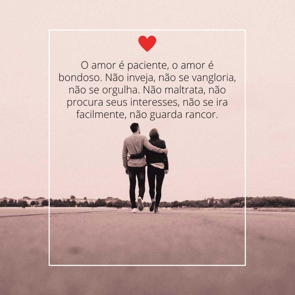 o amor e paciente vercisulo para casal