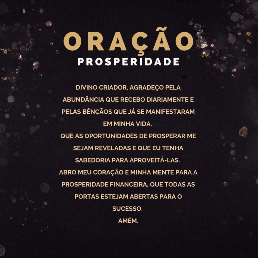 rezar a oracao da prosperidade