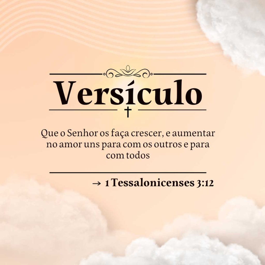 vesiculo sobre amor de deus na biblia