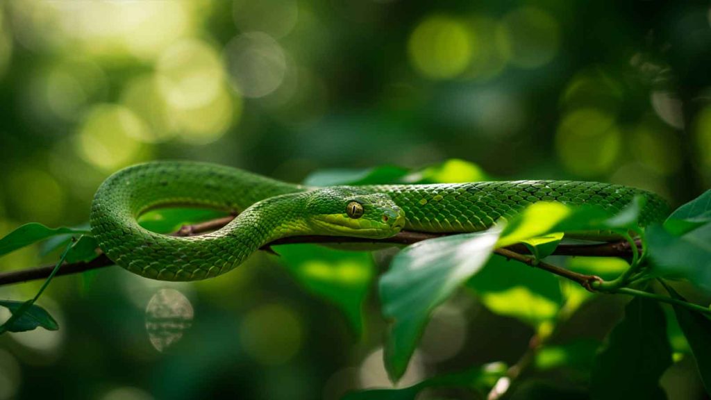 Sonhar com cobra verde