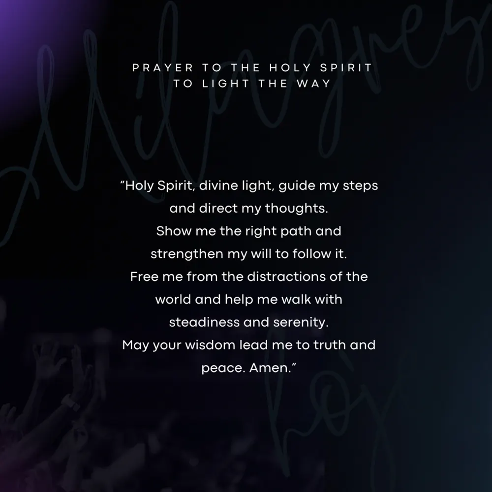 Prayer to the Holy Spirit to Light the Way