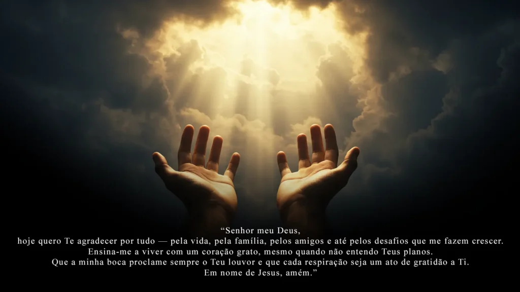 oracao agradecendo Deus